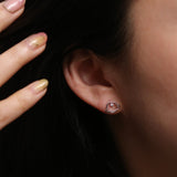 Simple saturn earrings