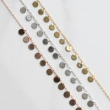 Sequin circle necklace