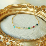 Rainbow gemstones bracelet - NABILONDON