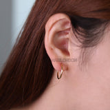 17mm hoop earrings (pair) - NABILONDON