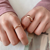 Bold wave ring