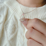 Shape of ring necklace