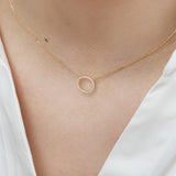 Cubic circle necklace