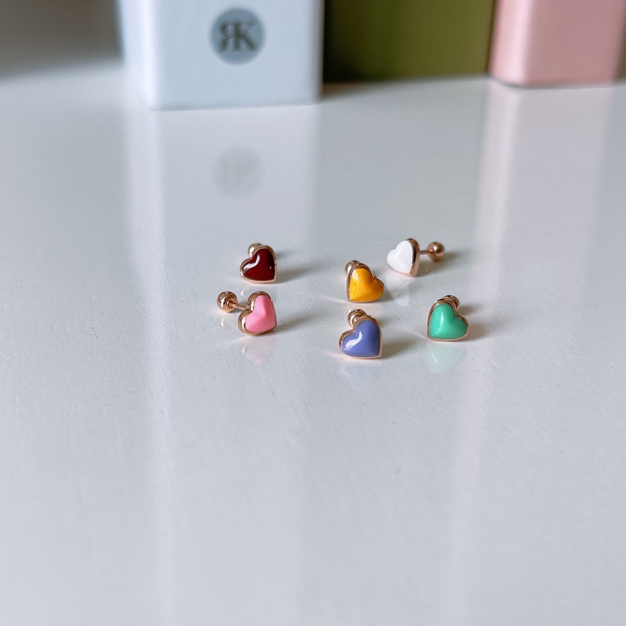 Epoxy heart barbell