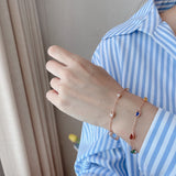 Relay gemstone bracelet