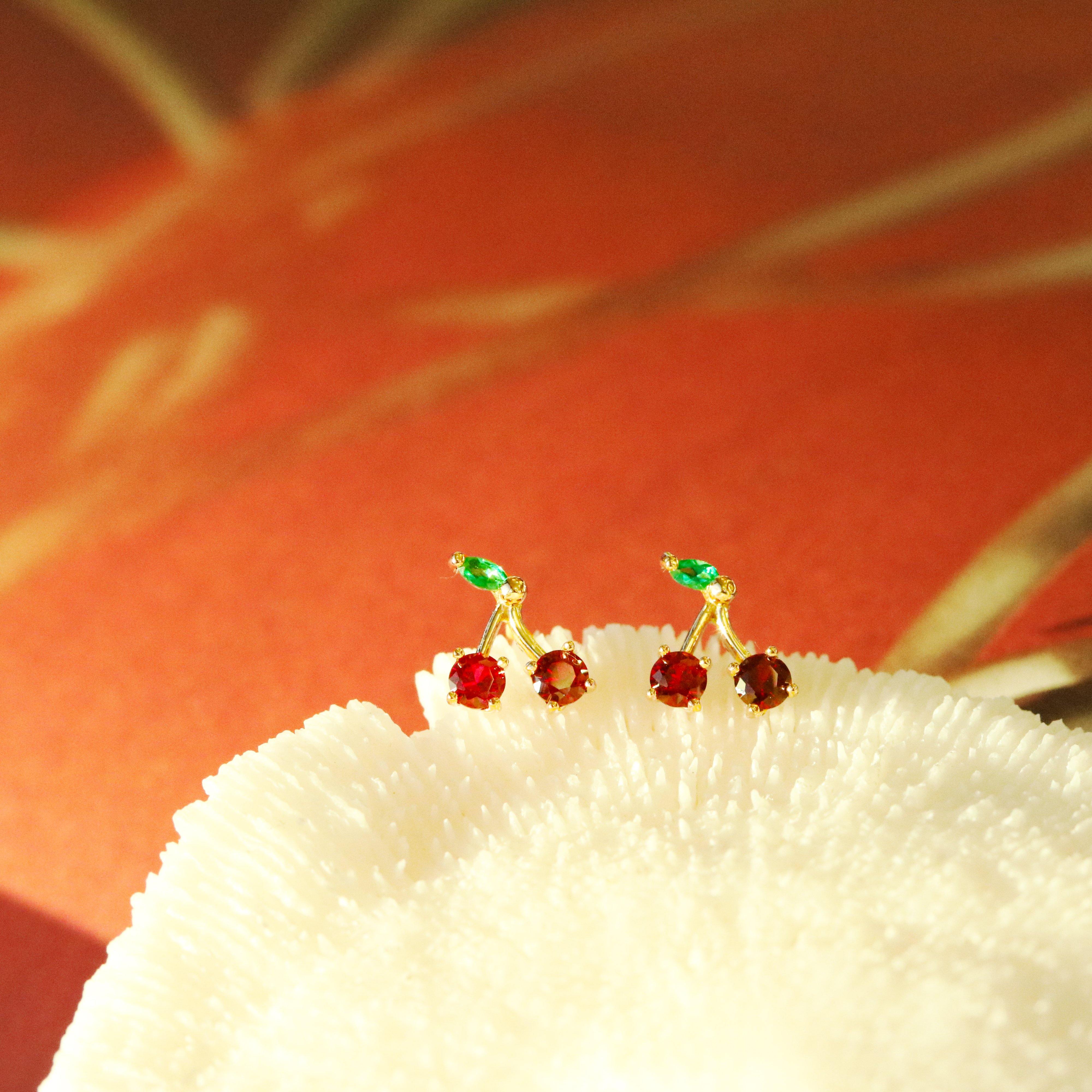 Cherry earrings - NABILONDON